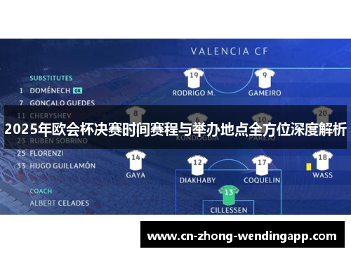2025年欧会杯决赛时间赛程与举办地点全方位深度解析