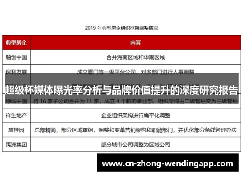 超级杯媒体曝光率分析与品牌价值提升的深度研究报告
